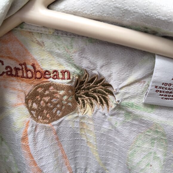 Men's XL Caribbean Joe Short-Sleeve Shirt - Picture 3 of 5